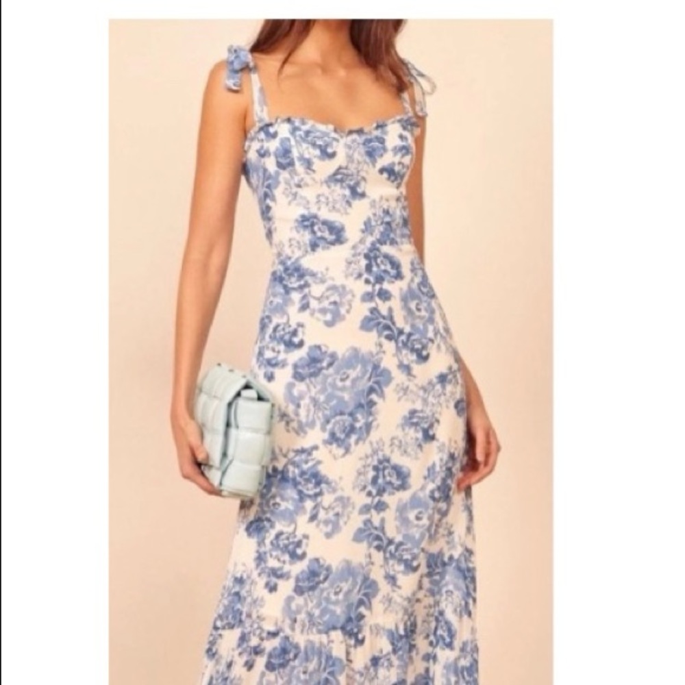 Reformation Nikita Dress in Olympia